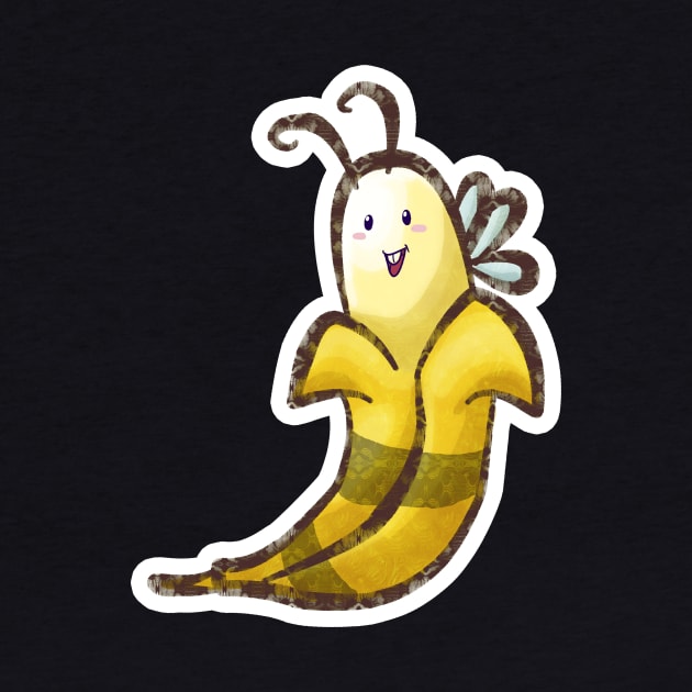 Bumble Banana T-shirt by saradaboru